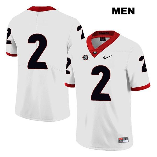 Georgia Bulldogs Men's Richard LeCounte #2 NCAA No Name Legend Authentic White Nike Stitched College Football Jersey KED7356PL